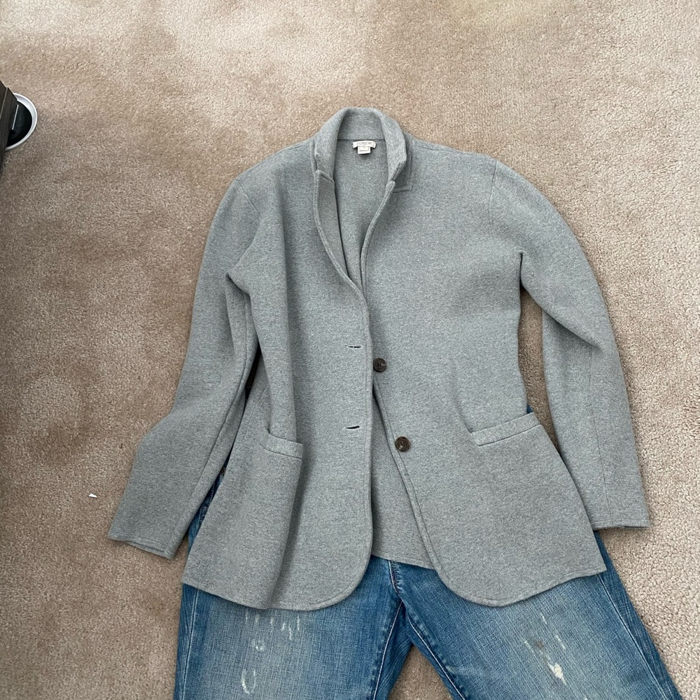 NWOT. J.Crew Gray Women's Blazer